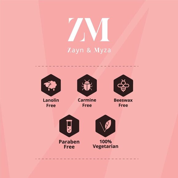 ZM Zayn Myza Vegan Transfer Proof Power Matte Lipstick Royal Maroon - Picture 4 of 9